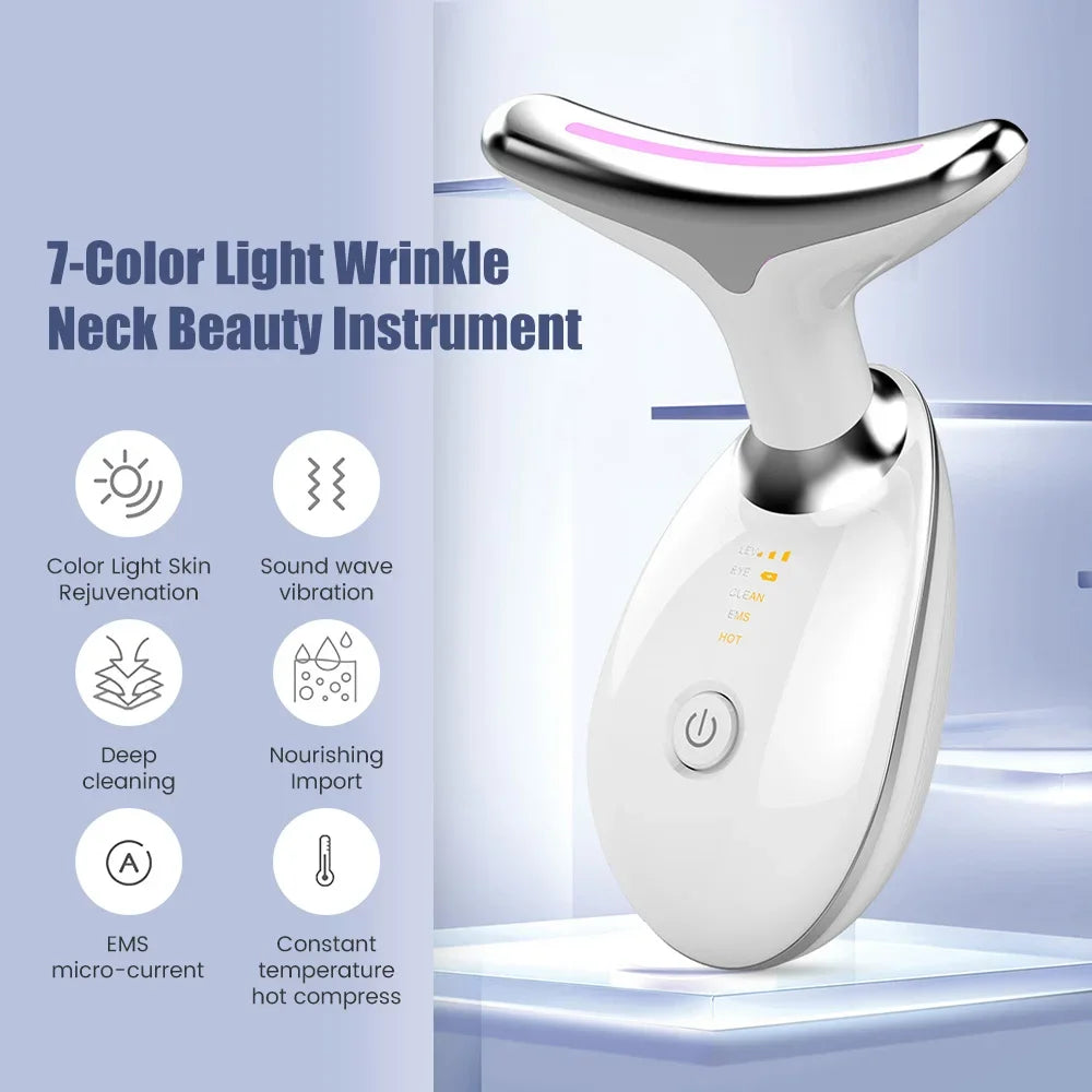 7 Color LED Face Lifter & Neck Massager EMS