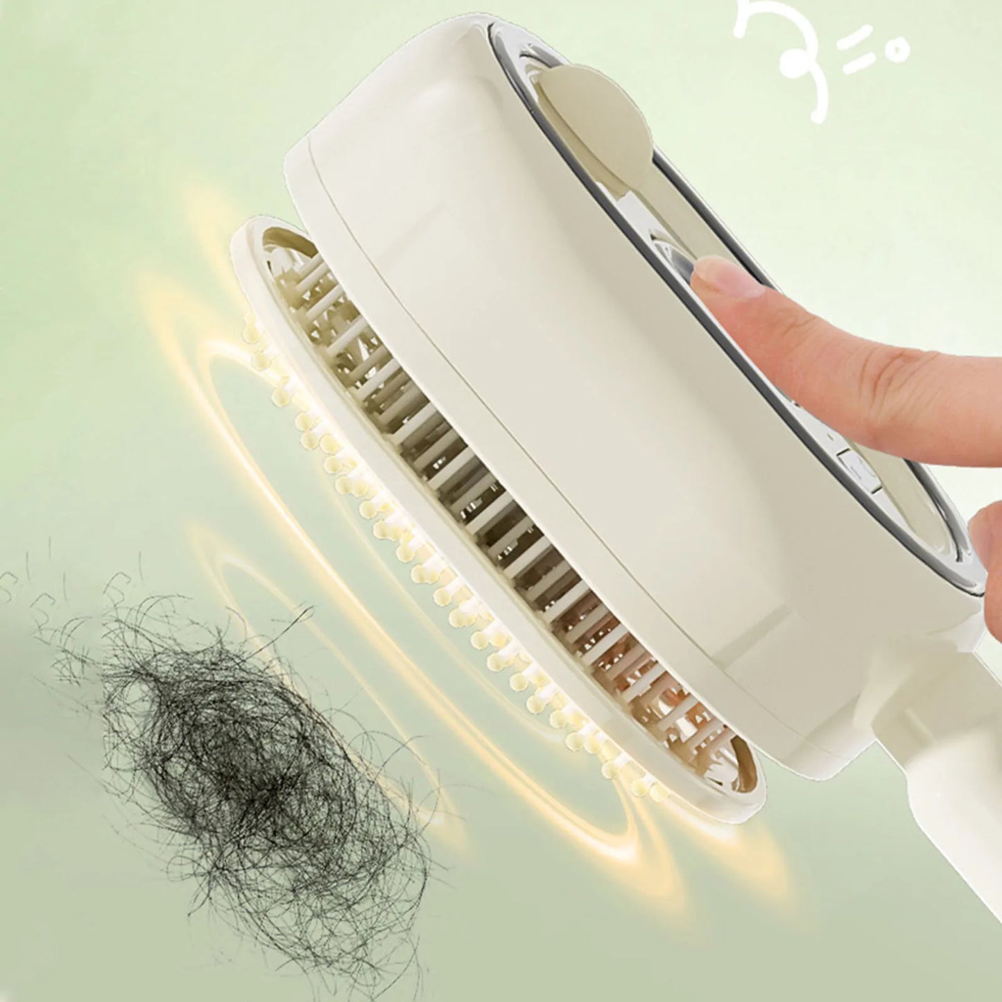 Escova a Vapor Elétrica | USB-C | Alisamento, Hidratação e Controlo do Frizz