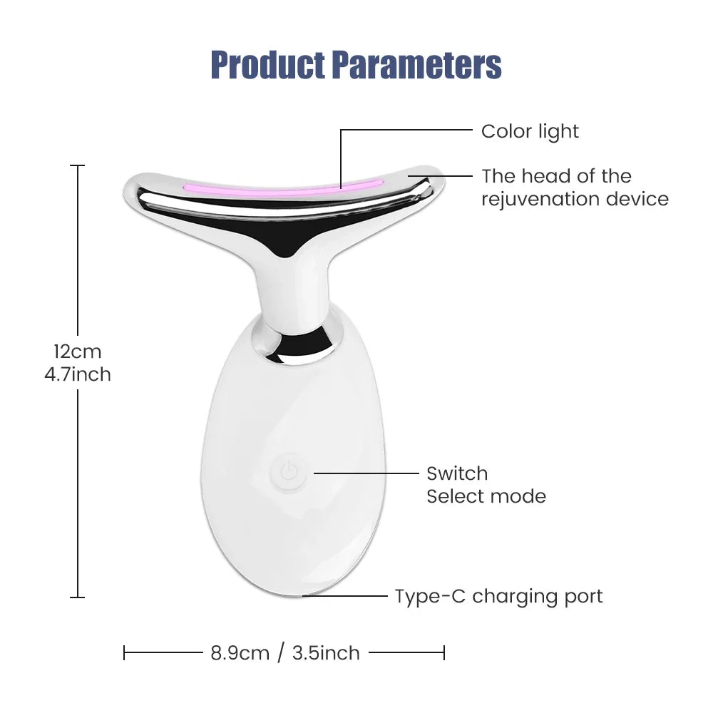 7 Color LED Face Lifter & Neck Massager EMS
