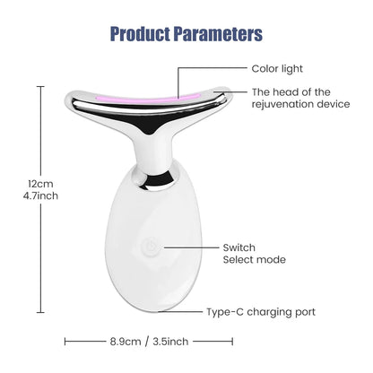 7 Color LED Face Lifter & Neck Massager EMS