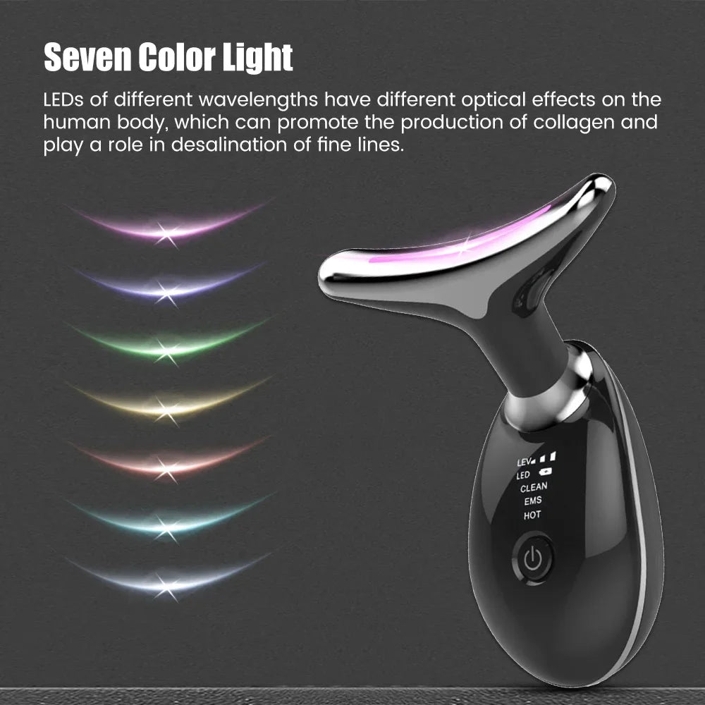 7 Color LED Face Lifter & Neck Massager EMS